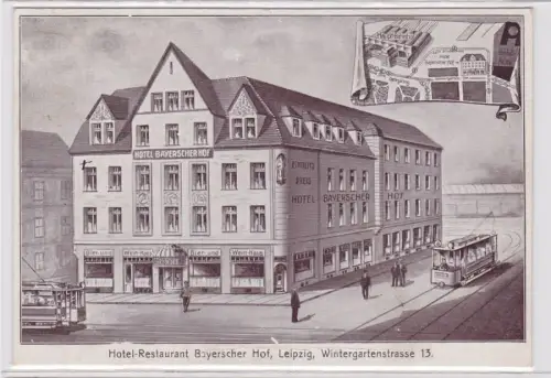85838 Ak Leipzig Hotel Restaurant Bayerscher Hof Wintergartenstrasse 13