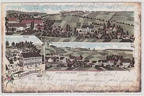 62533 Ak Lithographie Gruß aus Kleinwaltersdorf 1901