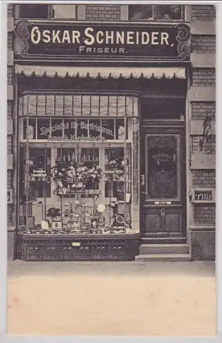 89972 Ak Leipzig Friseur Oskar Scheider um 1920