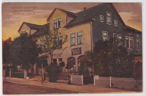 53216 Ak Oberhof in Thüringen Gasthof zur Post um 1920