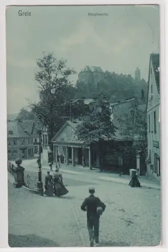 72368 Ak Greiz Hauptwache 1908
