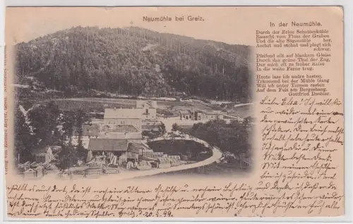 44318 Reim Ak Neumühle bei Greiz 1899