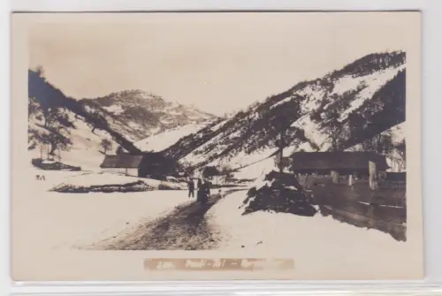99807 Foto Pesti Tal Winteransicht in den Karpathen um 1916