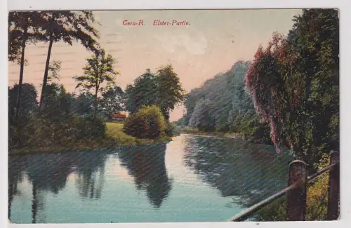 47714 Feldpost Ak Gera-Reuss Elster Partie 1918