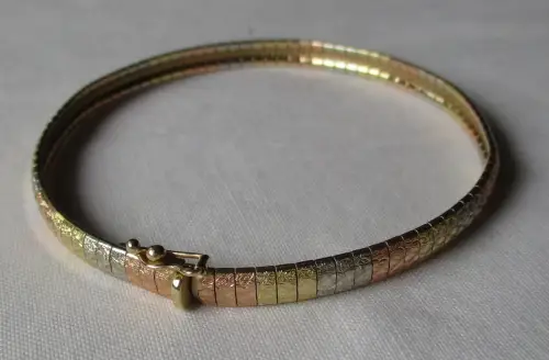 hochwertiges Damen-Armband 585er Gold 14 Karat Tricolor (165124)