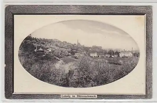 43620 geprägte Ak Leisnig im Blütenschmuck um 1910