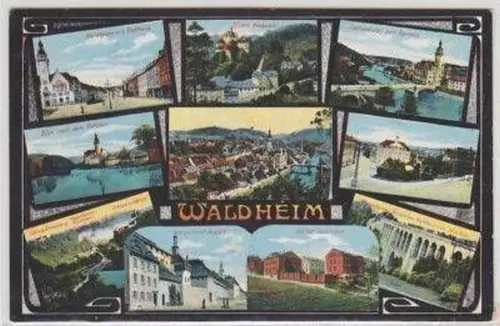 49070 Mehrbild-Ak Waldheim Zuchthaus usw. 1929
