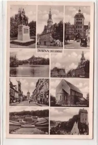 46029 Mehrbild Ak Borna Bezirk Leipzig um 1940