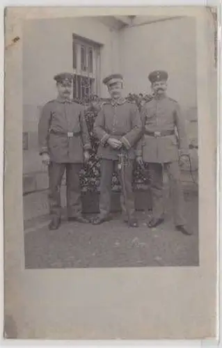 49324 Foto Ak Soldat mit Schützenschnur 1. Weltkrieg 1915