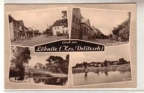 52288 Mehrbild Ak Grüße aus Löbnitz (Kreis Delitzsch) 1962