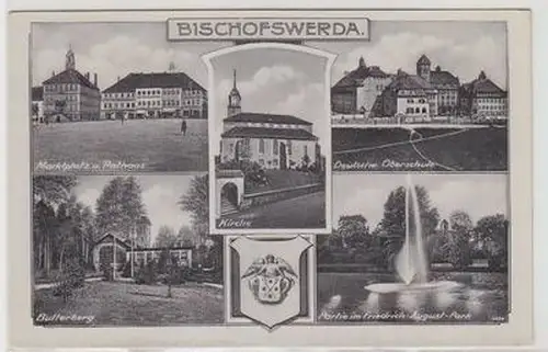 52735 Mehrbild Ak Bischofswerda Oberschule usw. um 1930
