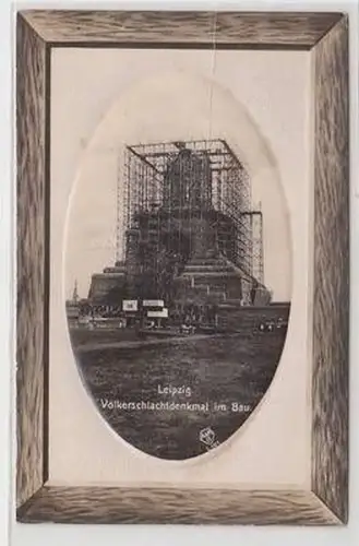53586 Ak Leipzig Völkerschlachtdenkmal im Bau um 1913