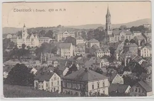 56355 Ak Eibenstock im Erzgebirge Totalansicht 1909