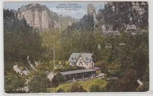 38224 Ak Woltersdorfer Mühle im Polenztal um 1910