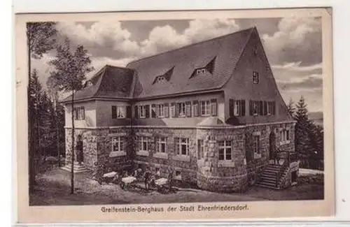 56559 Ak Greifenstein Berghaus der Stadt Ehrenfriedersdorf 1914