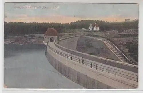 38915 Ak Talsperre der Stadt Plauen im Vogtland 1912