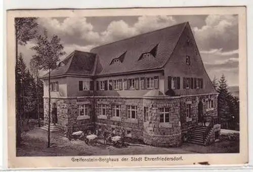 57108 Ak Greifenstein Berghaus der Stadt Ehrenfriedersdorf 1911