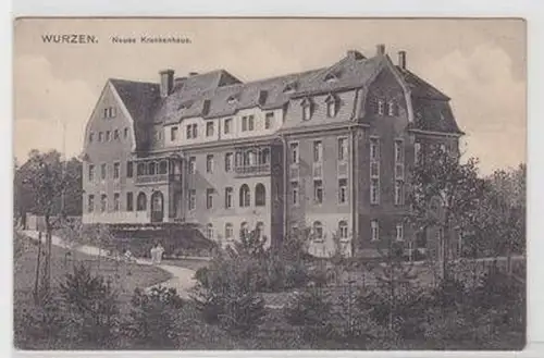08743 Ak Wurzen neues Krankenhaus um 1910