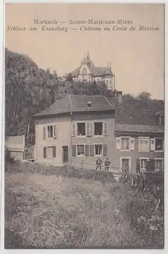 50288 Feldpost Ak Markirch im Elsass Schloß am Kreuzberg 1916