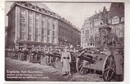 52092 Ak Leipzig englische Feld Geschütze 1915