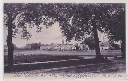 50261 Ak Gruß aus Niesky Stadtansicht 1908