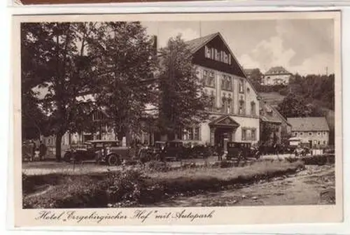 51043 Ak Radiumbad Oberschlema Hotel Erzgebirgischer Hof 1931