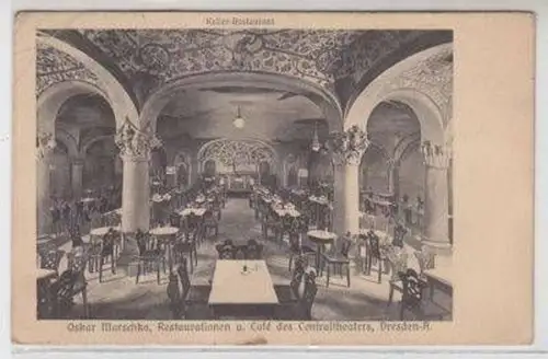 41735 Ak Dresden Restauration Centraltheater 1915