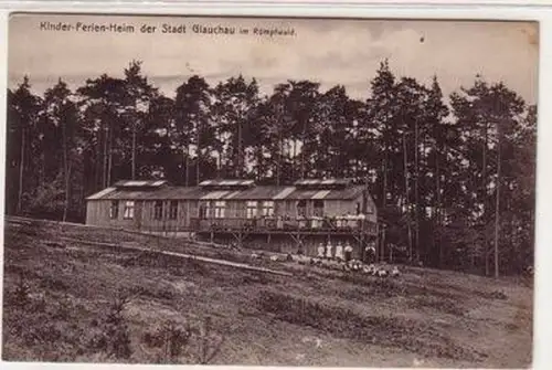 54741 Ak Kinder Ferien Heim der Stadt Glauchau im Rümpfwald um 1920