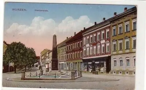 56738 Feldpost Ak Wurzen Wettinerplatz 1917