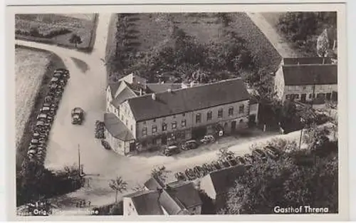 44691 Ak Gasthof Threna Fliegeraufnahme um 1930