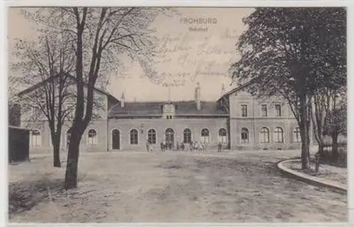 52299 Ak Frohburg Bahnhof 1914