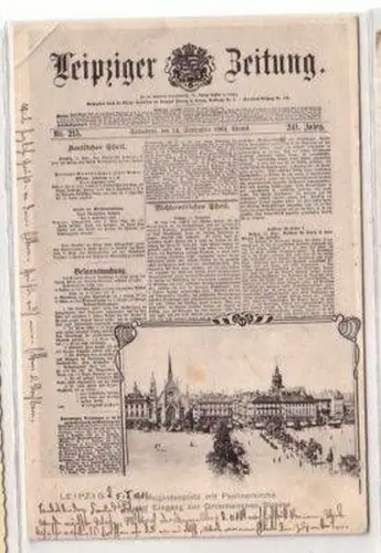 46664 Leipziger Zeitung Ak Augustusplatz 1901