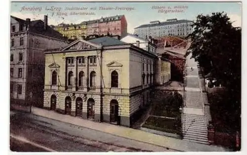 42968 Ak Annaberg im Erzgebirge Bürgerschule 1911