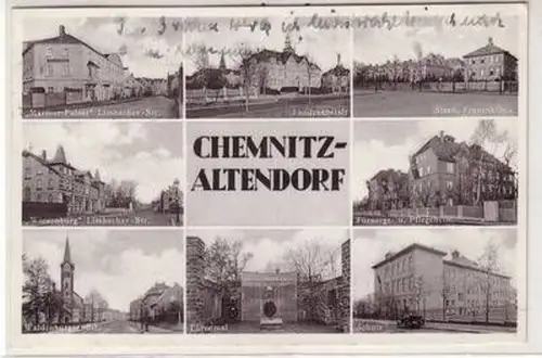 58288 Mehrbild Ak Chemnitz Altendorf Strassenansichten 1937
