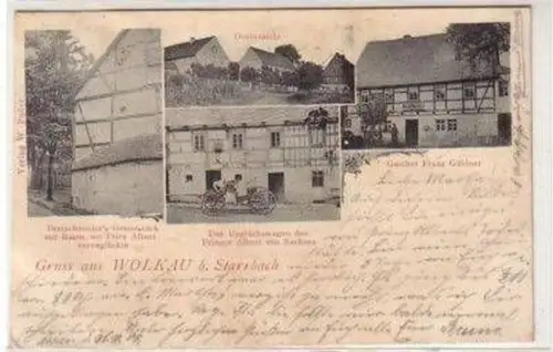 49828 Mehrbild Ak Gruß aus Wolkau bei Starrbach 1900