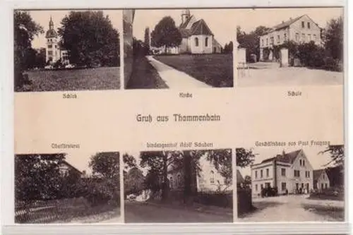 51495 Mehrbild Ak Gruß aus Thammenhain Gasthof usw. 1910