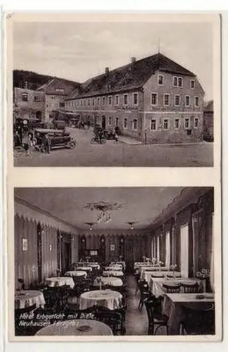 54070 Ak Neuhausen Erzgebirge Hotel Erbgericht mit Diele 1935