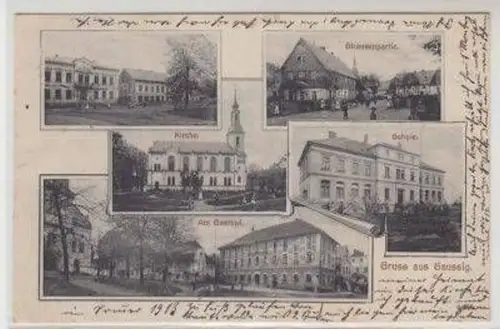 46102 Mehrbild Ak Gruß aus Gaussig Gasthof usw. 1913