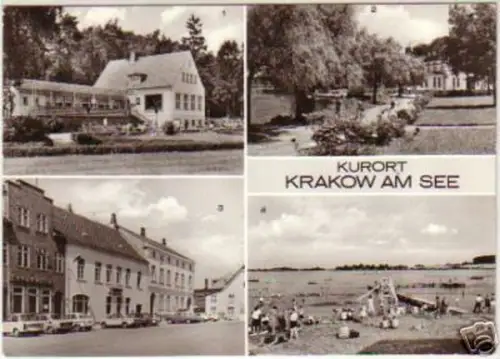 12138 Mehrbild Ak Kurort Krakow am See 1980