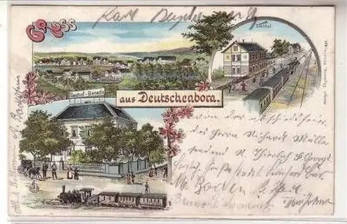 53232 Ak Lithographie Gruß aus Deutschenbora 1902