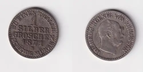 1 Silbergroschen Preussen 1871 B ss+ (170776)