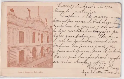 32921 Ak Lima Casa de Correos y Telégrafos 1904