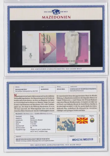 10 Denar Banknote Mazedonien 2006 kassenfrisch UNC (153507)