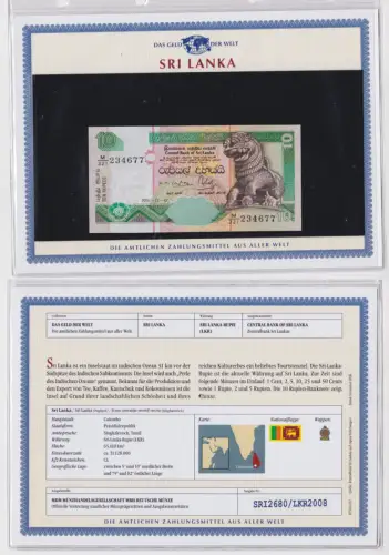 10 Rupien Banknote Sri Lanka 2001 kassenfrisch UNC (157344)