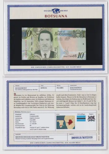 10 Pula Banknote Botswana Botsuana kassenfrisch UNC (170096)