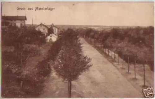 13899 Ak Gruss aus Munsterlager 1918