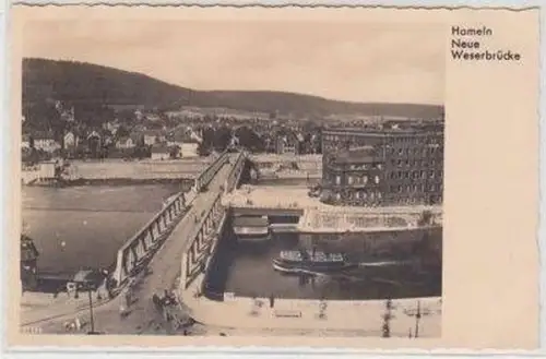 47950 Ak Hameln neue Weserbrücke um 1930