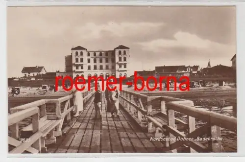 10324 Ak Nordseebad Duhnen Badebrücke um 1930