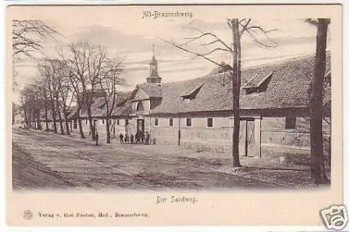 23675 Ak Alt Braunschweig der Sandweg um 1900
