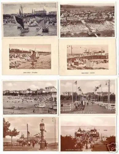 08867/8 Ak Ostseebad Ahlbeck Seebrücke usw. um 1930